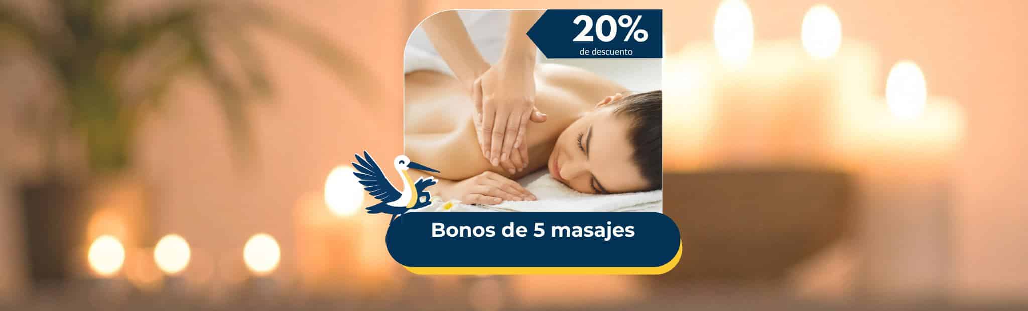 Bono 5 masajes 20%